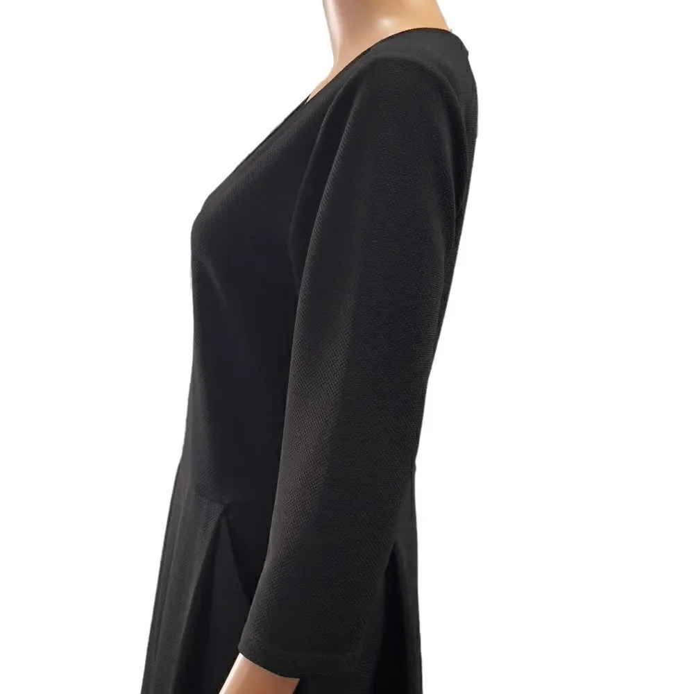 attention Black 3/4 Sleeve & Front Pocket Dress LARGE